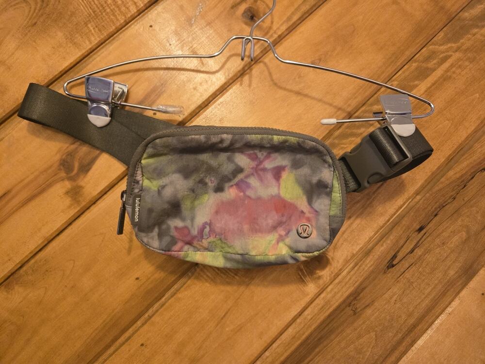 Lululemon Everywhere Belt Bag 1L Tie Dye Green Pink Grey Waist Pack